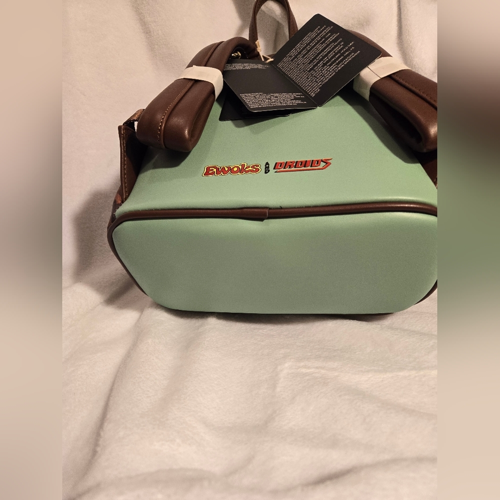 Loungefly Ewoks and Droids Glow in the Dark Mini Backpack - Picture 4 of 8